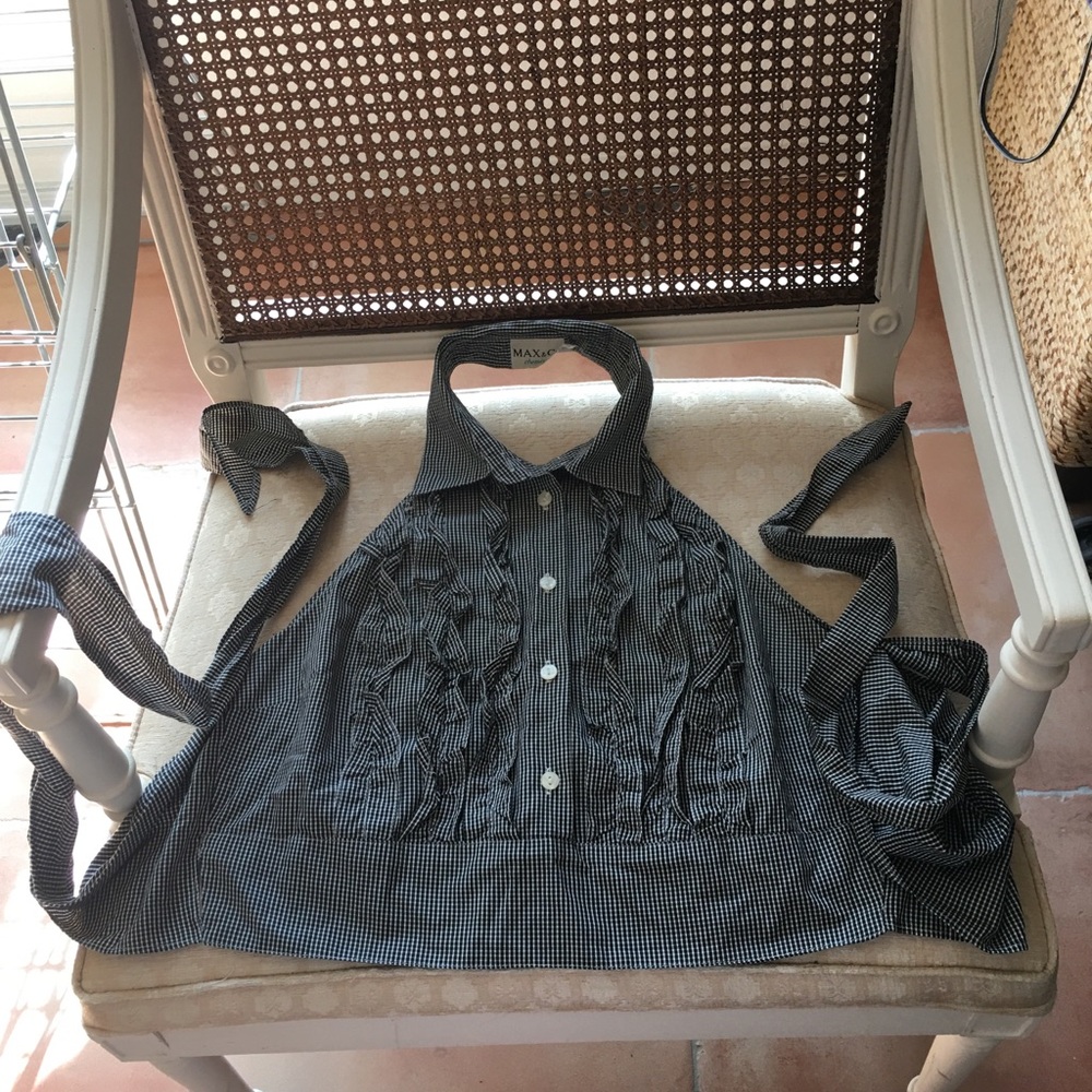 Elegant Halter top/blouse with open back